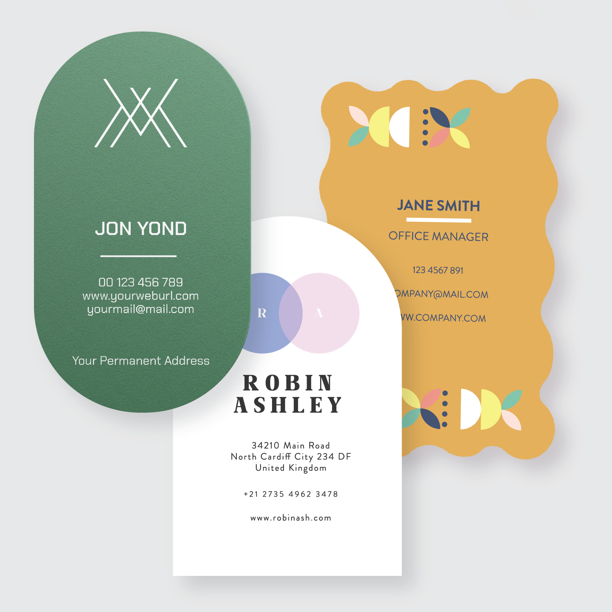 Custom Shape Business Cards