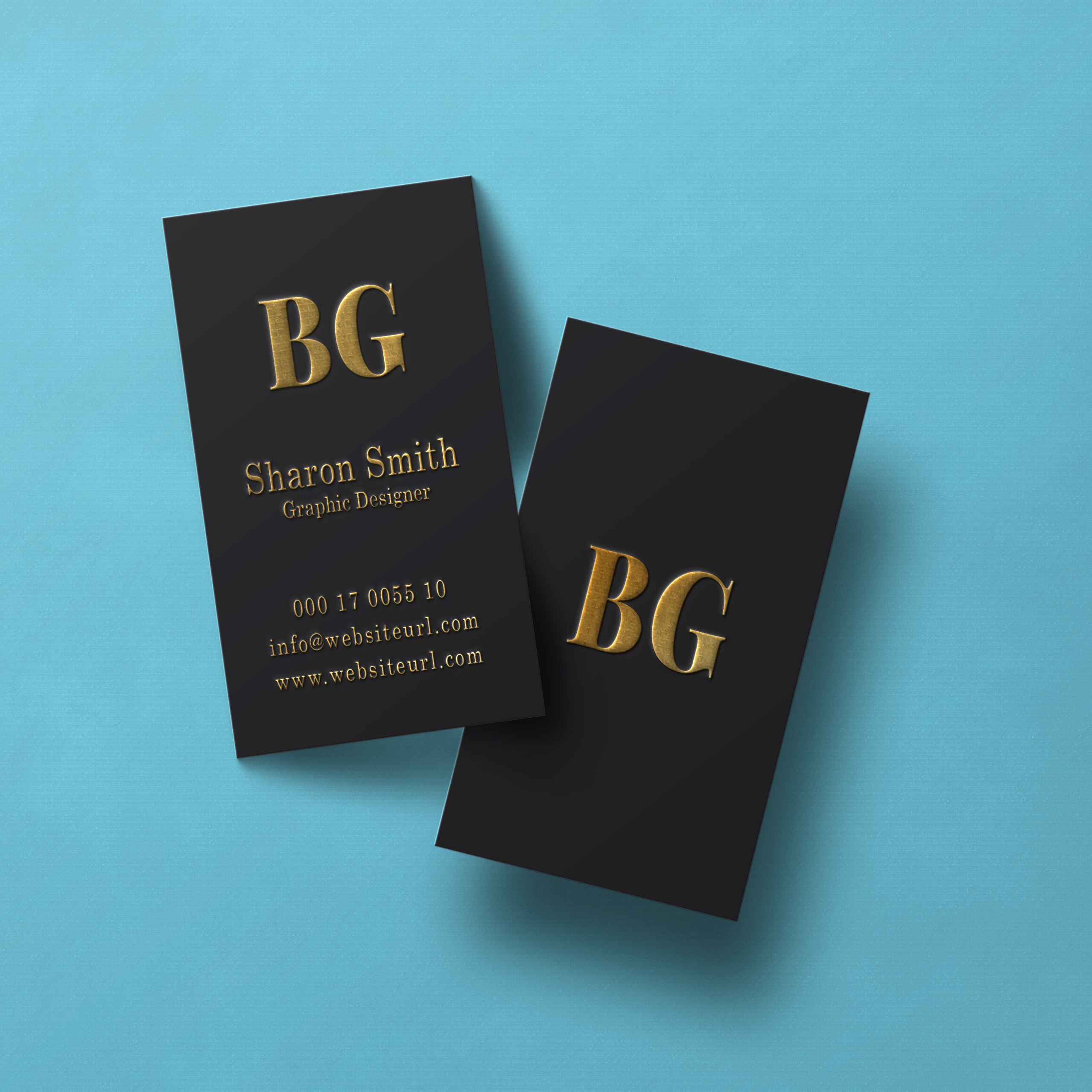 Raised Foil Business Cards